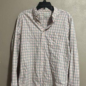 Long Sleeve Button Down J Crew shirt MEDIUM TALL